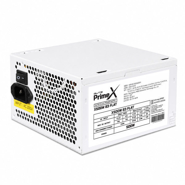 가츠 프라임엑스 500W 83 플랫 화이트 파워서플라이 1