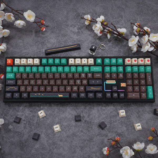 가츠 HERO108 이순신 풀알루미늄 조약돌 한국 전통 문화 영웅 커스텀 기계식 키보드 1